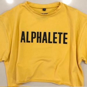 alphalete yellow top